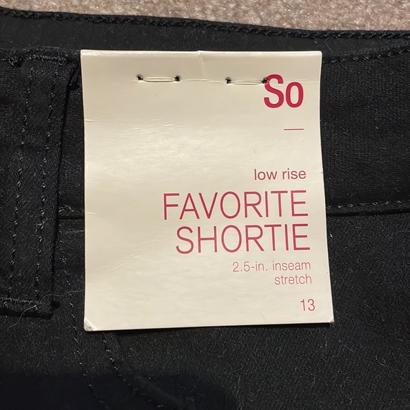 NWT SO Black Shorts - Picture 3 of 3